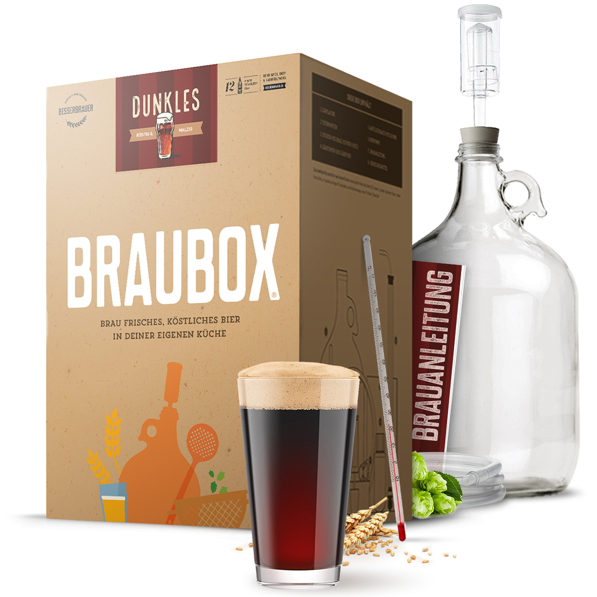 Braubox “Dunkles” – Besserbrauer Bierbrausets